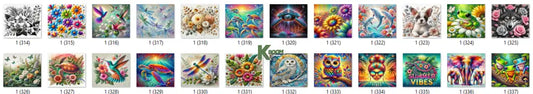 Sublimation prints package / Ready to press 16pc (14)