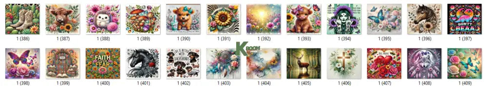Sublimation prints package / Ready to press 16pc (17)