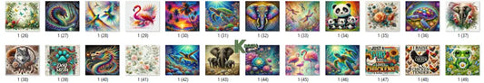 Sublimation prints package / Ready to press 16pc (2)