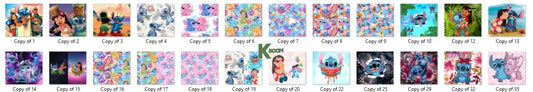 Sublimation prints package / Ready to press 24pc (28)