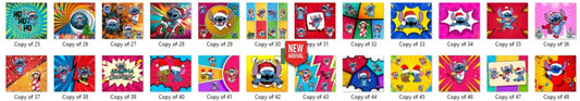 Sublimation prints package / Ready to press 24pc (30)