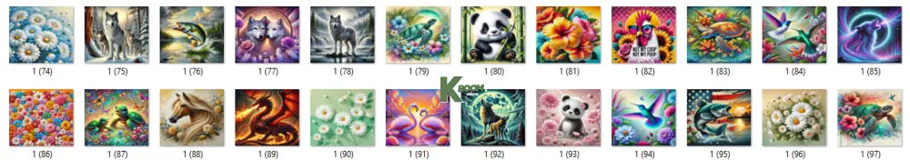 Sublimation prints package / Ready to press 16pc (4)