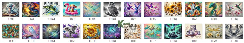 Sublimation prints package / Ready to press 16pc (5)