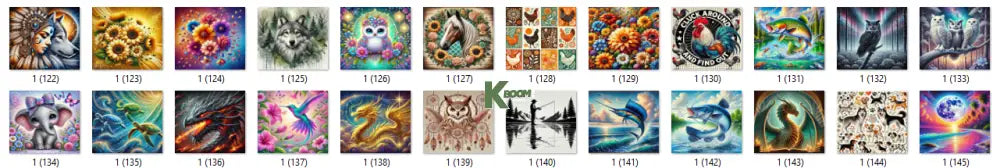 Sublimation prints package / Ready to press 16pc (6)