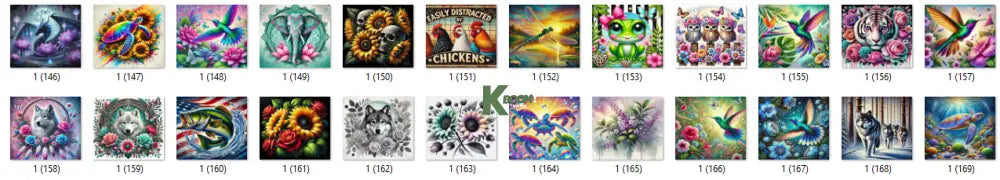 Sublimation prints package / Ready to press 16pc (7)