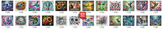 Sublimation prints package / Ready to press 16pc (7)