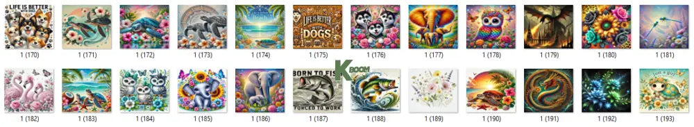 Sublimation prints package / Ready to press 16pc (8)