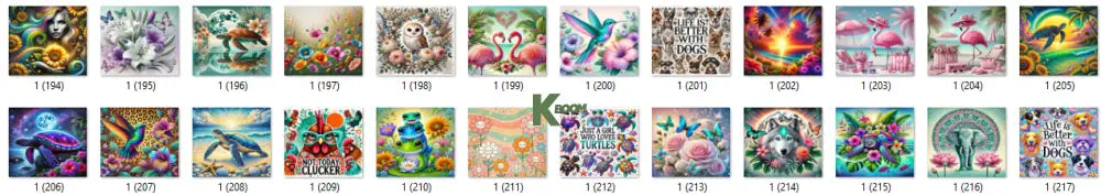 Sublimation prints package / Ready to press 16pc (9)