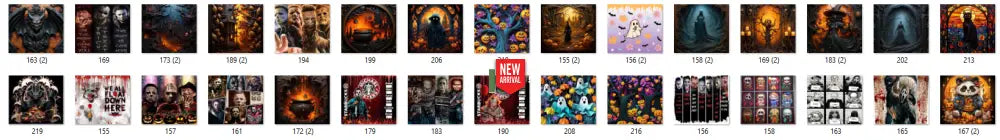 Sublimation prints package / Ready to press 30pc (41)