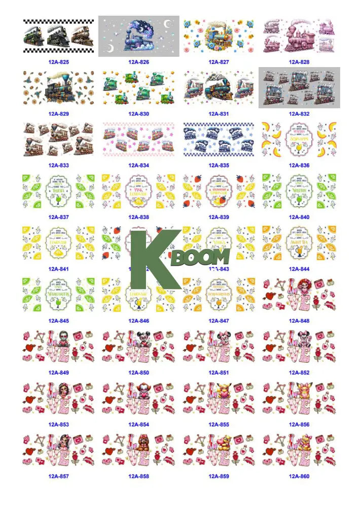 Wholesale UV DTF catalogue 5 61 pages