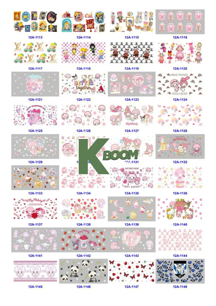 Wholesale UV DTF catalogue 6 38 pages