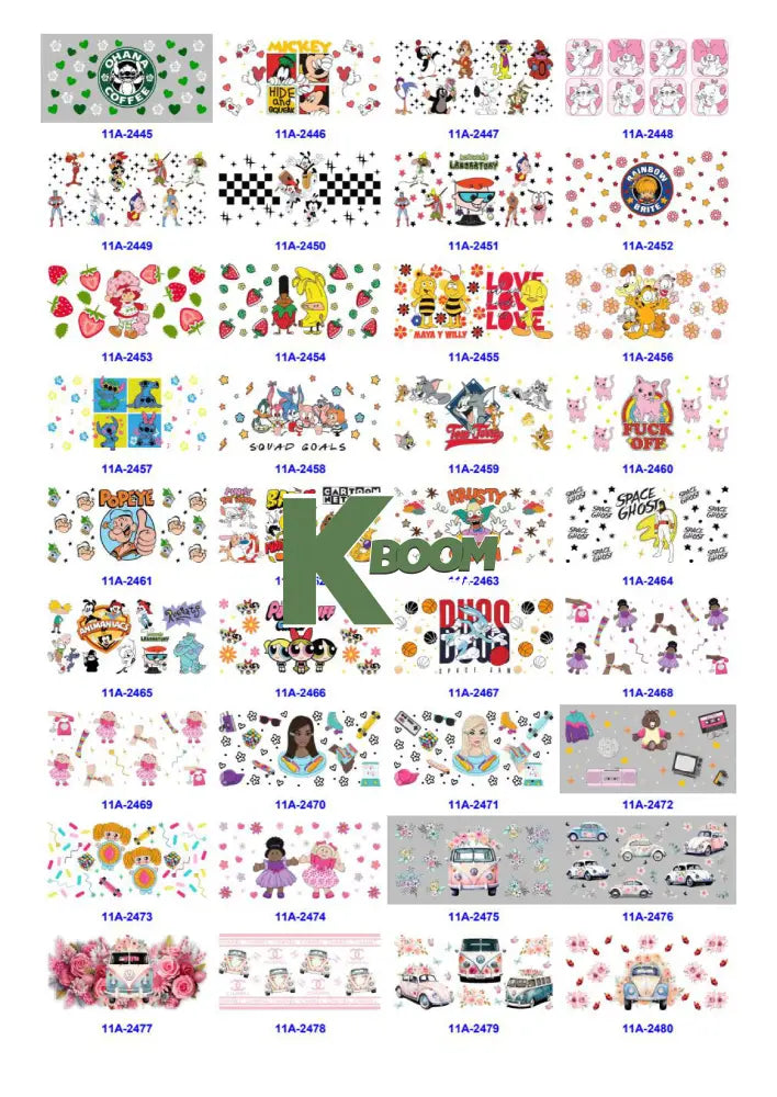 Wholesale UV DTF catalogue 9 77 pages