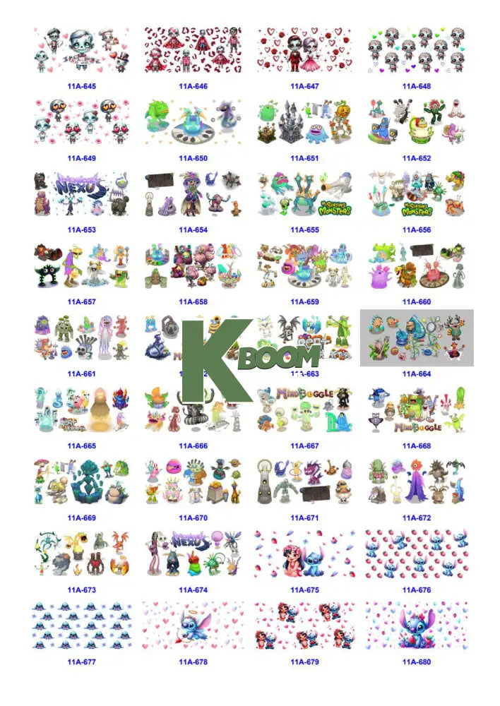 Wholesale UV DTF catalogue 9 77 pages