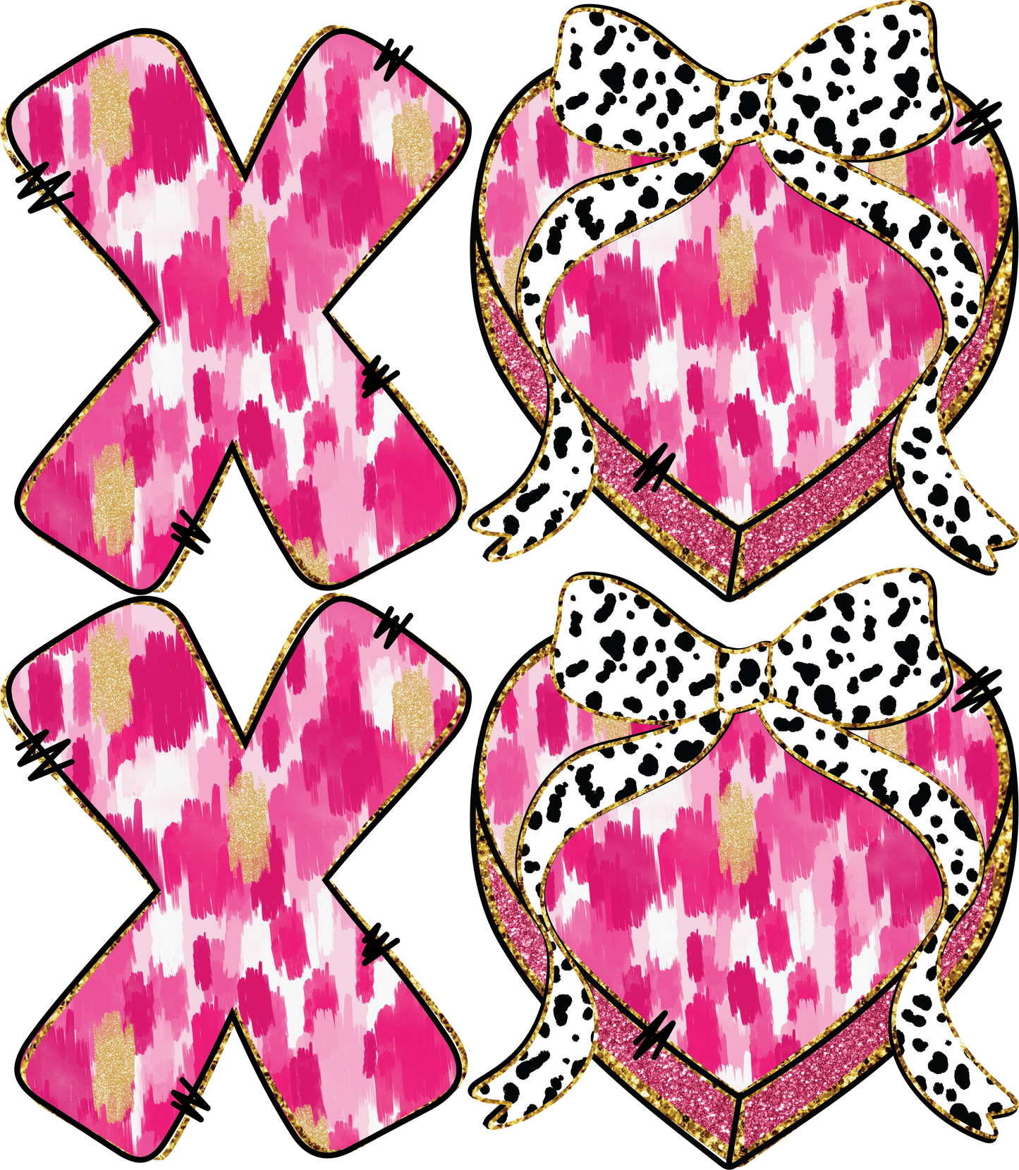 Iron On DTF Transfers For T-Shirt Clothes about 22cm 10 to choice from Valentines